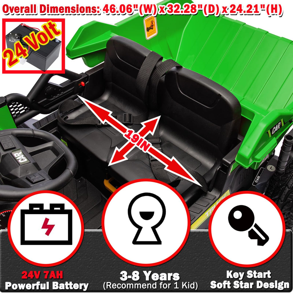 24V 2 Seater Ride on Dump Truck I45392
