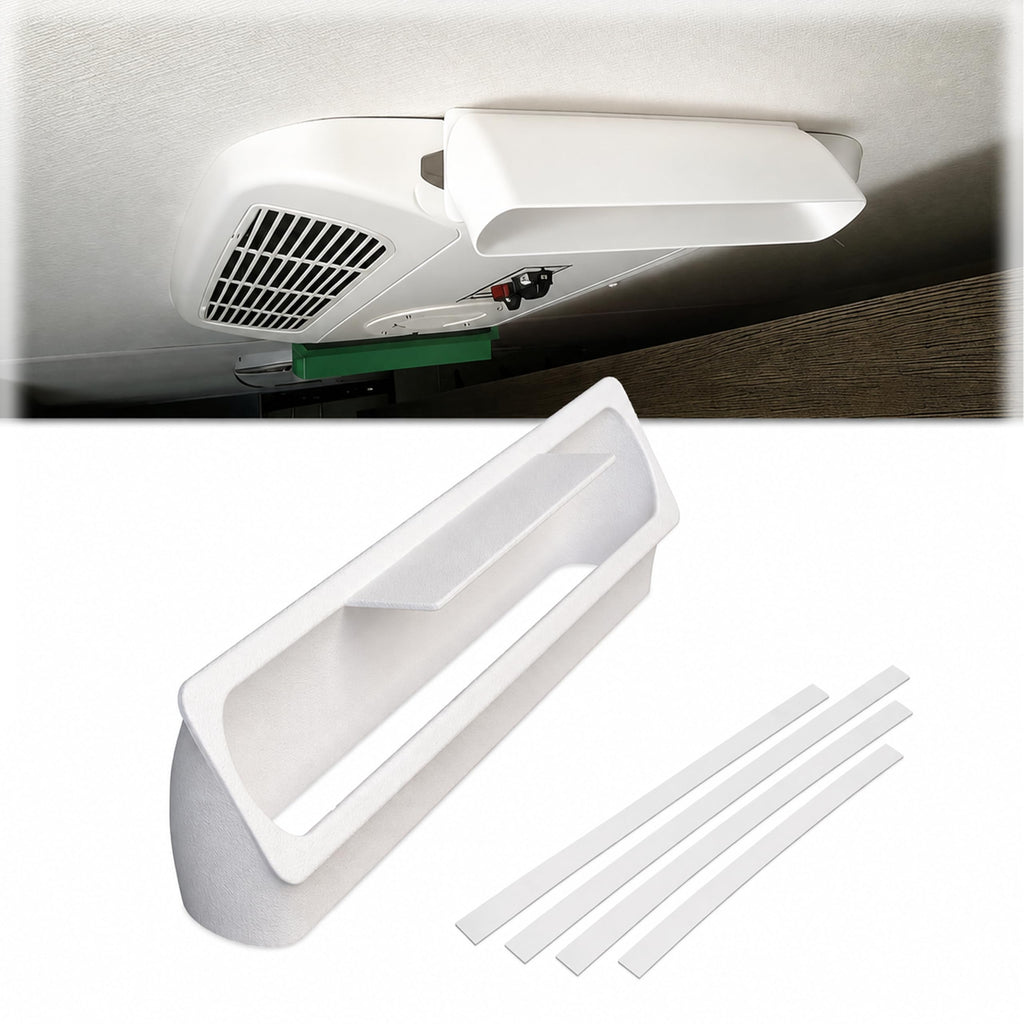 RV Rooftop AC Air Deflector White B53954