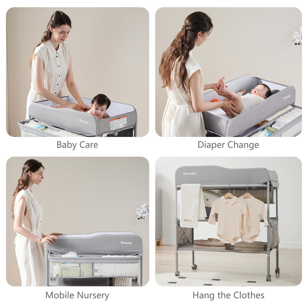 Portable Baby Changing Table with Waterproof Pad M819