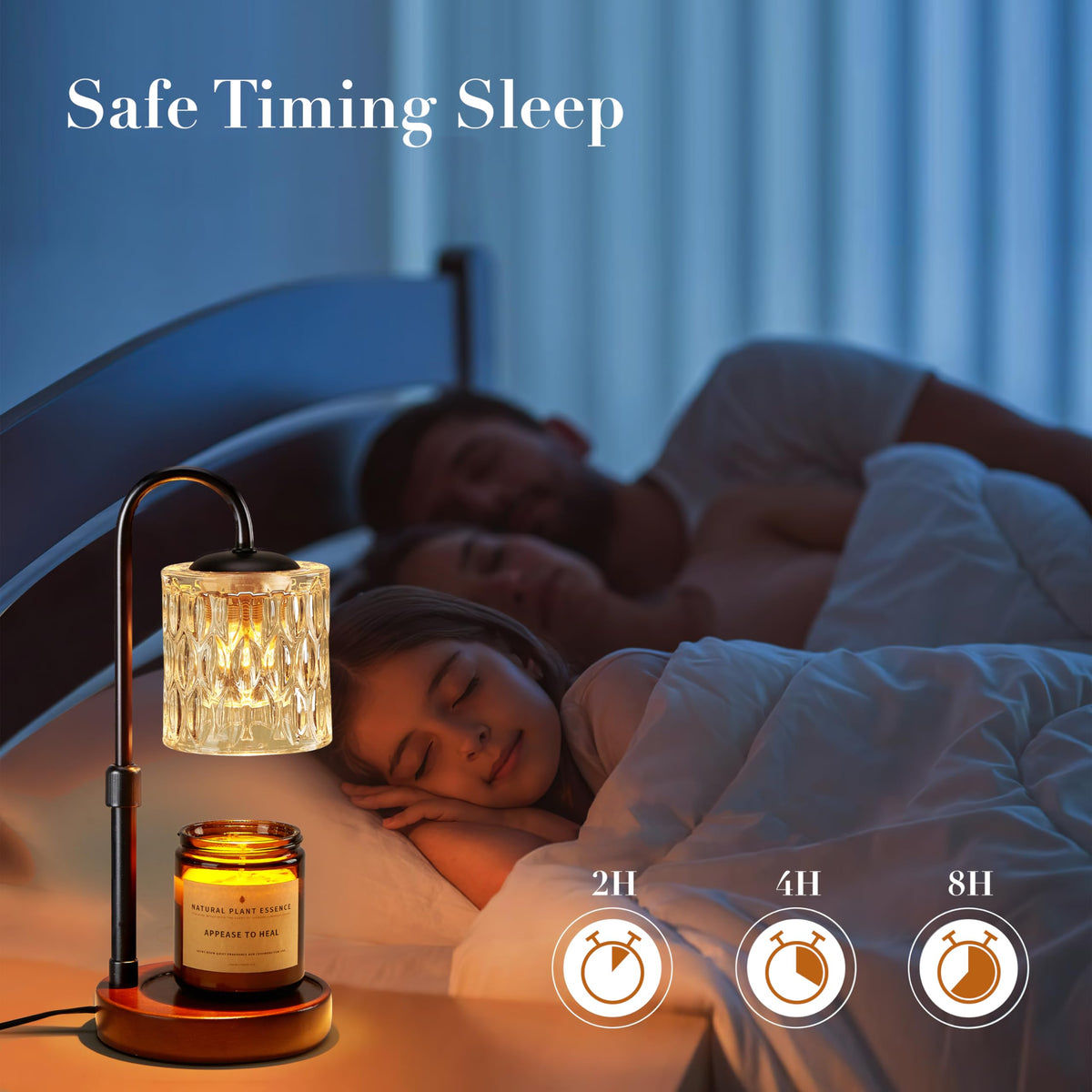 Dimmable Height Adjustable Candle Warmer Lamp with Timer W1525