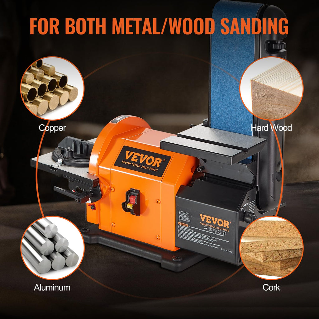 8" Disc and 4" x 36" Belt Sander with 5A Induction Motor O32443