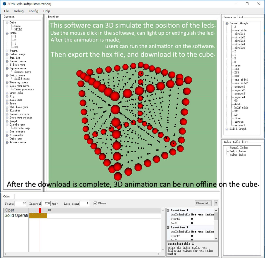 3D Led Cube DIY Electronics Kit 8x8x8 Led Cube DIY Soldering Project Kit W26193