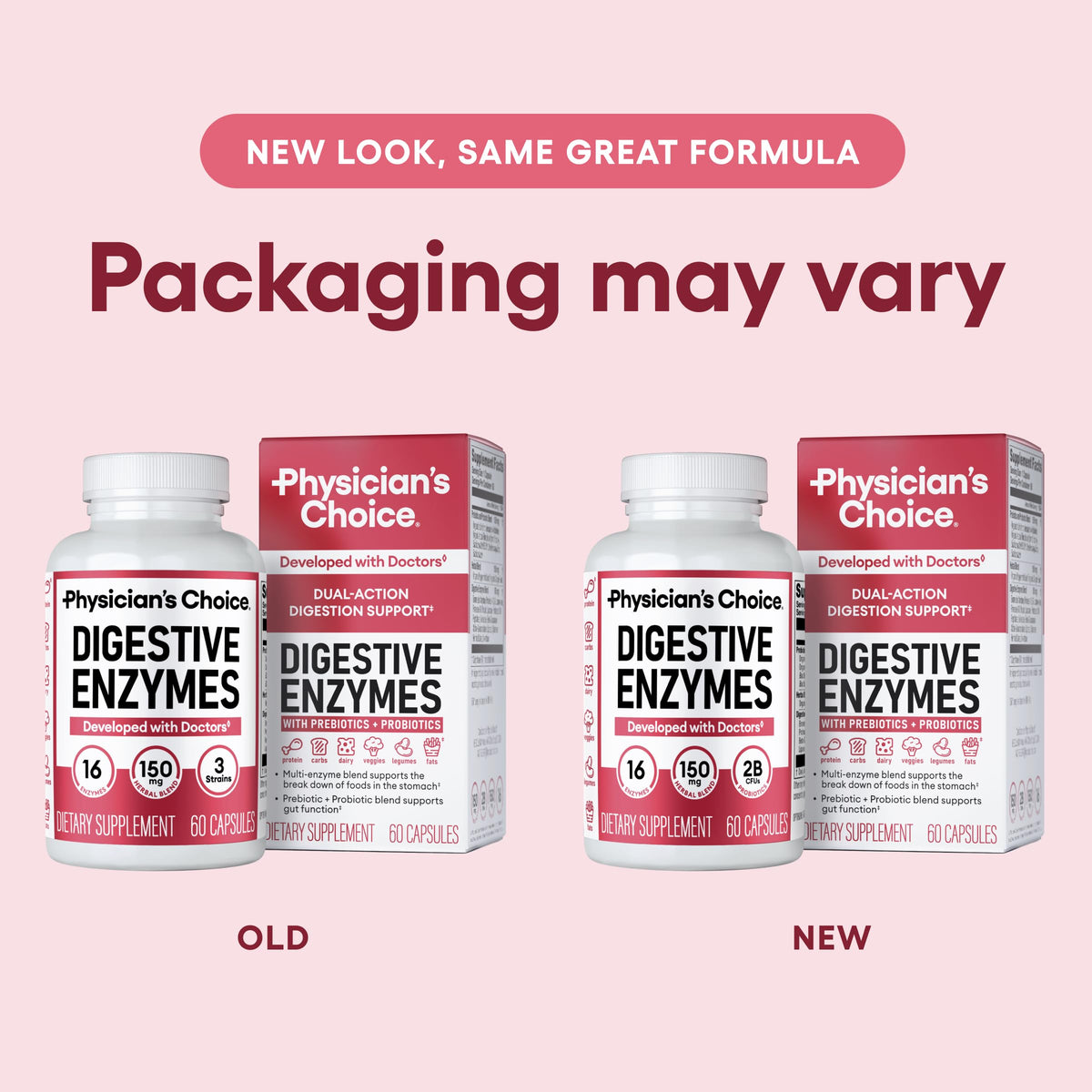 16 Enzyme Digestive Enzymes with Prebiotics & Probiotics N4267
