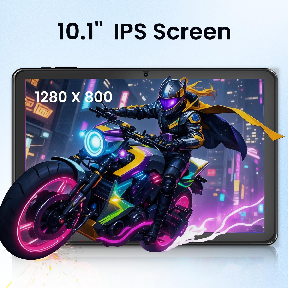 Android 15 Tablet, 10.1 Inch 18GB RAM 128GB ROM, 1TB Expandable, 1280 * 800 HD Display, 5G WiFi, BT5, 6000mAh Battery, GMS R161