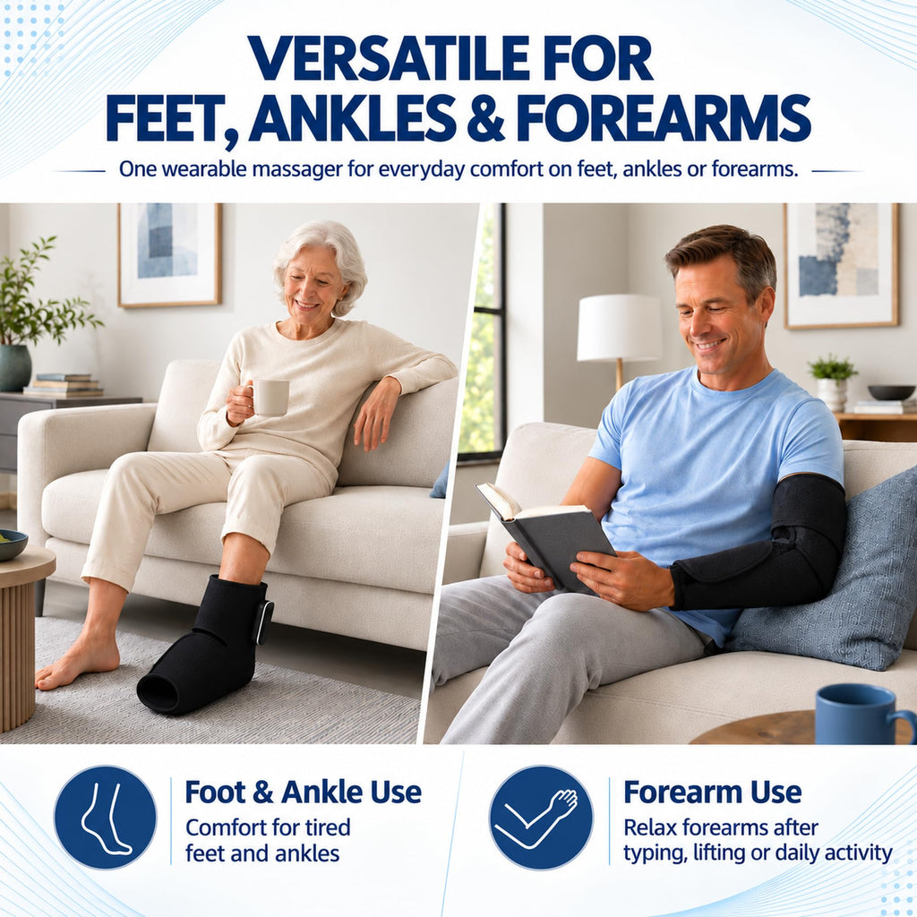 Cordless Air Compression Foot and Ankle Massager with Heat K91246