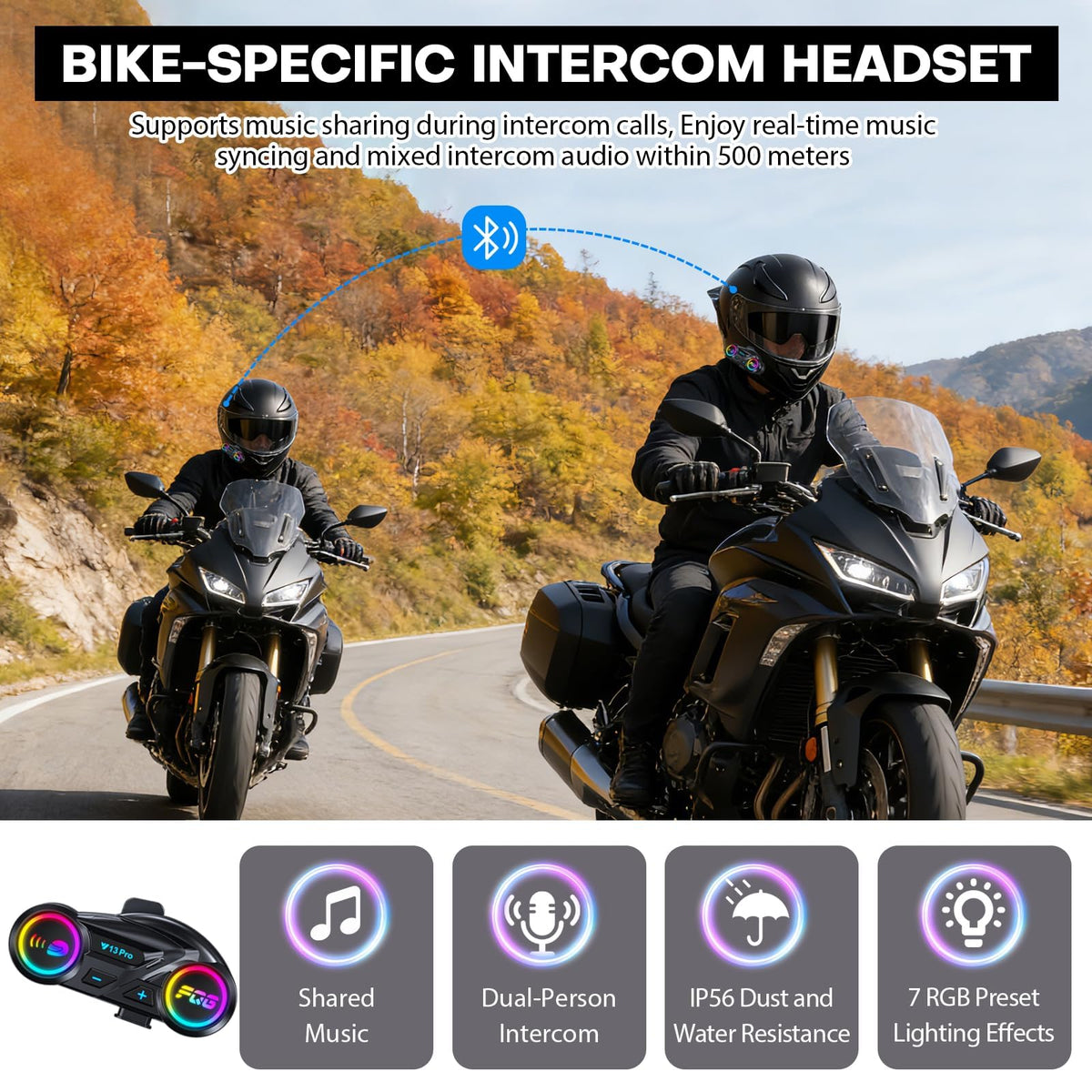 Modular Motorcycle Helmet with Bluetooth W7113