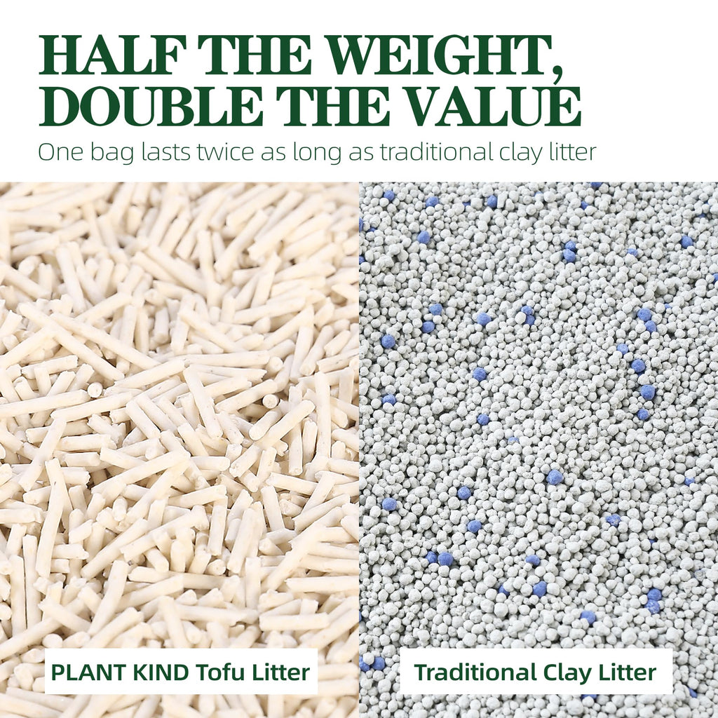 Tofu Cat Litter Clumping Flushable Plant-Based 20.8lbs C4528