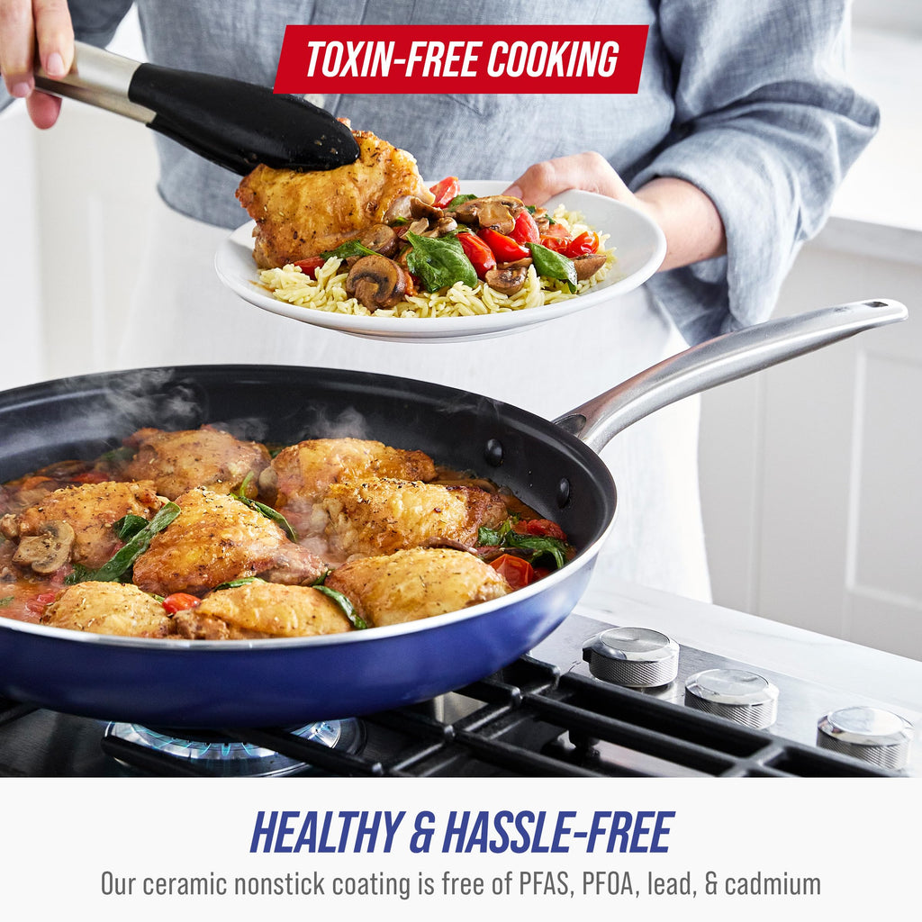 12 Piece Nonstick Ceramic Cookware Set B2840