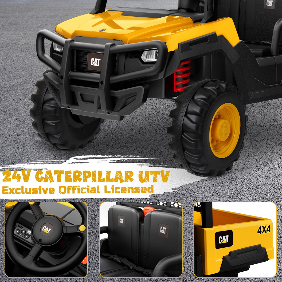 24V Ride On Toy with Dump Bed and Shovel T27161